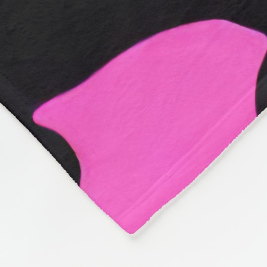 Couverture Polaire Camouflage rose et noir (Coin)