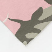 Couverture Polaire Camouflage rose et vert, Militaire, Armée (Coin)