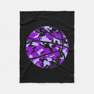 Couverture Polaire Camouflage Sketll Violet - Camouflage Violet Sketl