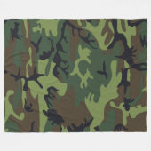 Couverture Polaire Camouflage vert militaire - Motif de la flotte (Devant (Horizontal))