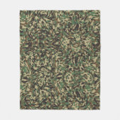 Couverture Polaire Camouflage vert tendance (Devant)