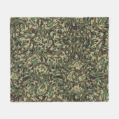 Couverture Polaire Camouflage vert tendance (Devant (Horizontal))