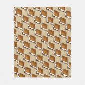 Couverture Polaire Camp d'été Feu de camp S'mores Chocolat de Marshma (Devant)