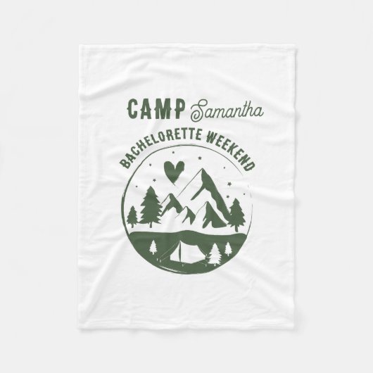 Couverture Polaire Camp Fête de Bachelorette Camping Bach Week-end (Devant)