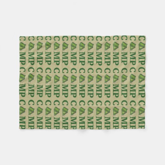 Couverture Polaire CAMP Tente verte Camping été Randonnée en plein ai (Devant (Horizontal))