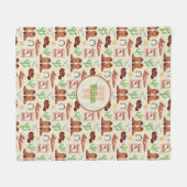 Couverture Polaire Campagne Boots Cowboy Stick Horse Désert Ouest (Devant (Horizontal))