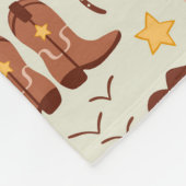 Couverture Polaire Campagne Boots Cowboy Stick Horse Désert Ouest (Coin)