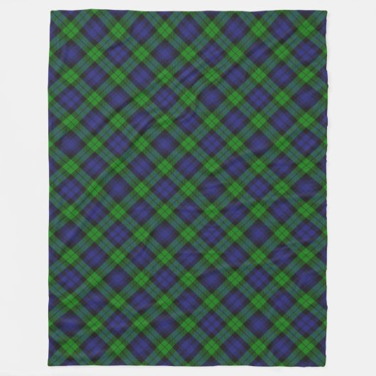 Couverture Polaire Campbell Clan Tartan Plaid Black Watch (Devant)