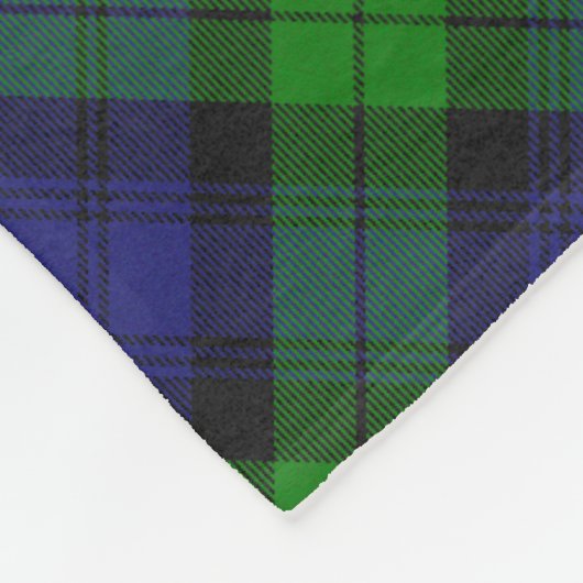 Couverture Polaire Campbell Clan Tartan Plaid Black Watch (Coin)