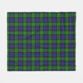 Couverture Polaire Campbell Clan Tartan Plaid Black Watch (Devant (Horizontal))
