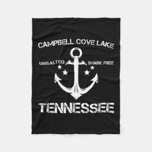 Couverture Polaire Campbell Cove Lake Tennessee Funny Fishing Camping
