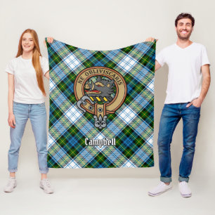 Couverture Polaire Campbell Crest au-dessus de Tartan