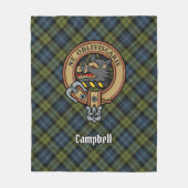 Couverture Polaire Campbell Crest sur Tartan (Devant)