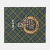 Couverture Polaire Campbell Crest sur Tartan (Devant (Horizontal))