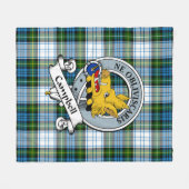 Couverture Polaire Campbell Robe Clan Badge Tartan Plaid (Devant (Horizontal))