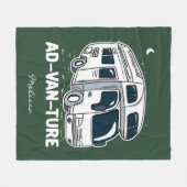 Couverture Polaire Camper Van Camping Gag d'aventure (Devant (Horizontal))