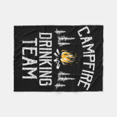 Couverture Polaire Campfire Dragon Team Camping Lovers Camper (Devant (Horizontal))