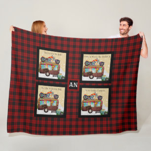 Couverture Polaire Camping amusant Camper Trailer CITES de déchets Mo