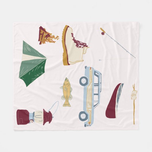 Couverture Polaire Camping Bachelorette (Devant (Horizontal))