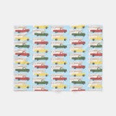 Couverture Polaire Camping Camping RVing Motorhome Rasta Colors (Devant (Horizontal))