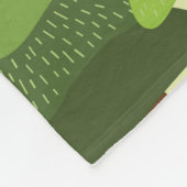 Couverture Polaire Camping - caravane, chaises de camping, cheminée (Coin)