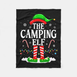 Couverture Polaire Camping Elf Xmas Funny Matching Family Group C