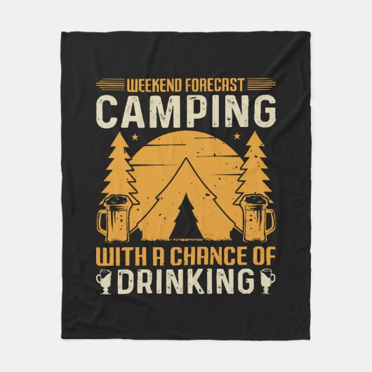 Couverture Polaire Camping et boisson (Devant)