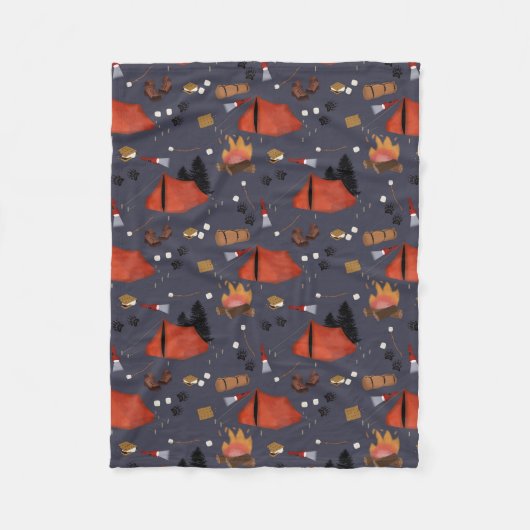 Couverture Polaire Camping Extérieur Aventure Été Feu de camp (Devant)