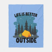 Couverture Polaire Camping Outdoor Lover (Devant)