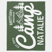 Couverture Polaire Camping personnalisé Bachelorette Party Bridesmait (Devant)