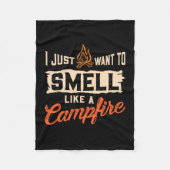 Couverture Polaire Camping - Sentez Comme Un Feu De Campagne (Devant)