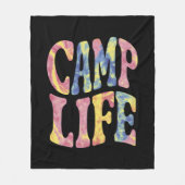Couverture Polaire Camping Summer Girls Camp Life Cravate-Die Retro (Devant)