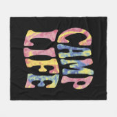 Couverture Polaire Camping Summer Girls Camp Life Cravate-Die Retro (Devant (Horizontal))