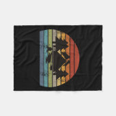 Couverture Polaire Camping Tentes Rétro (Devant (Horizontal))