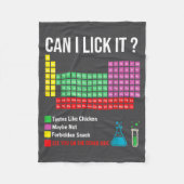 Couverture Polaire Can I Lick It Periodic Table Chart Science Teacher (Devant)