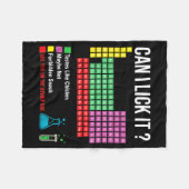 Couverture Polaire Can I Lick It Periodic Table Chart Science Teacher (Devant (Horizontal))