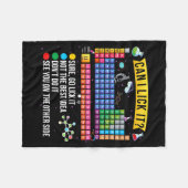 Couverture Polaire Can I Lick It Periodic Table Funny Science Chemist (Devant (Horizontal))