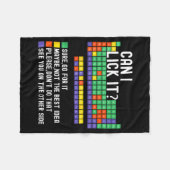 Couverture Polaire Can I Lick It Periodic Table Funny Science Teacher (Devant (Horizontal))