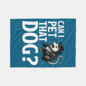 Couverture Polaire Can I Pet That Dog Ossum Funny Sarcastic Animal  (Devant (Horizontal))
