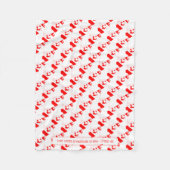 Couverture Polaire CANADA COUVERTS D'AMOUR Écriture chrétienne (Devant)