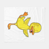 Couverture Polaire Canard au Yoga Fitness sur une jambe (Devant (Horizontal))