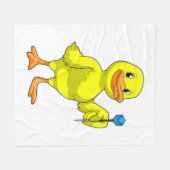Couverture Polaire Canard aux fléchettes avec tarte (Devant (Horizontal))