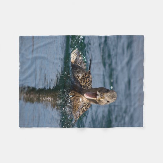 Couverture Polaire Canard avec bec ouvert (Devant (Horizontal))