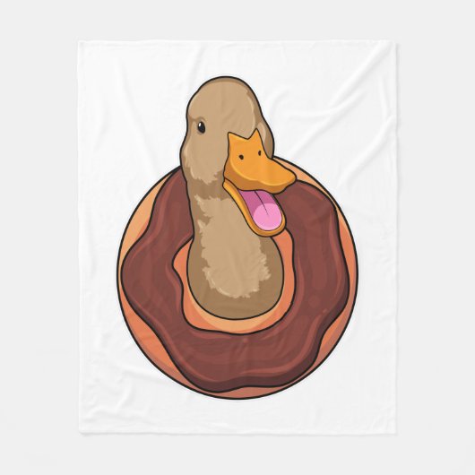 Couverture Polaire Canard avec Donut (Devant)