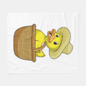 Couverture Polaire Canard comme fermier avec panier (Devant (Horizontal))
