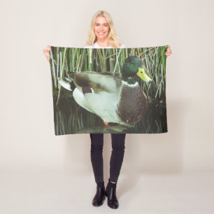 Couverture Polaire Canard de Mallard Photo sauvagine Oiseau mâle
