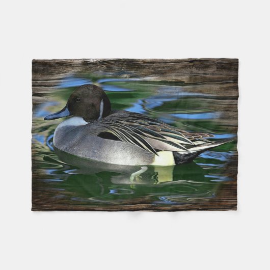 Couverture Polaire Canard De Mallard Sur Le Lac (Devant (Horizontal))