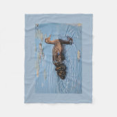 Couverture Polaire Canard de maman et ses canetons (Devant)