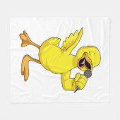 Couverture Polaire Canard en chanteur avec microphone (Devant (Horizontal))