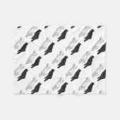 Couverture Polaire Canard Silhouette main (Devant (Horizontal))